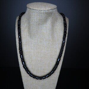 Black Beaded Necklace